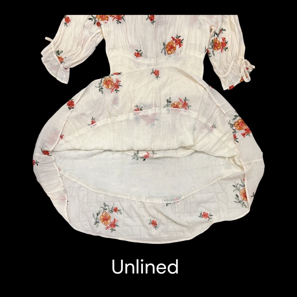 Fig & Flower Cottagecore Peasant Prairie Midi Dress 2X Embroidered Boho Romantic - Picture 4 of 9